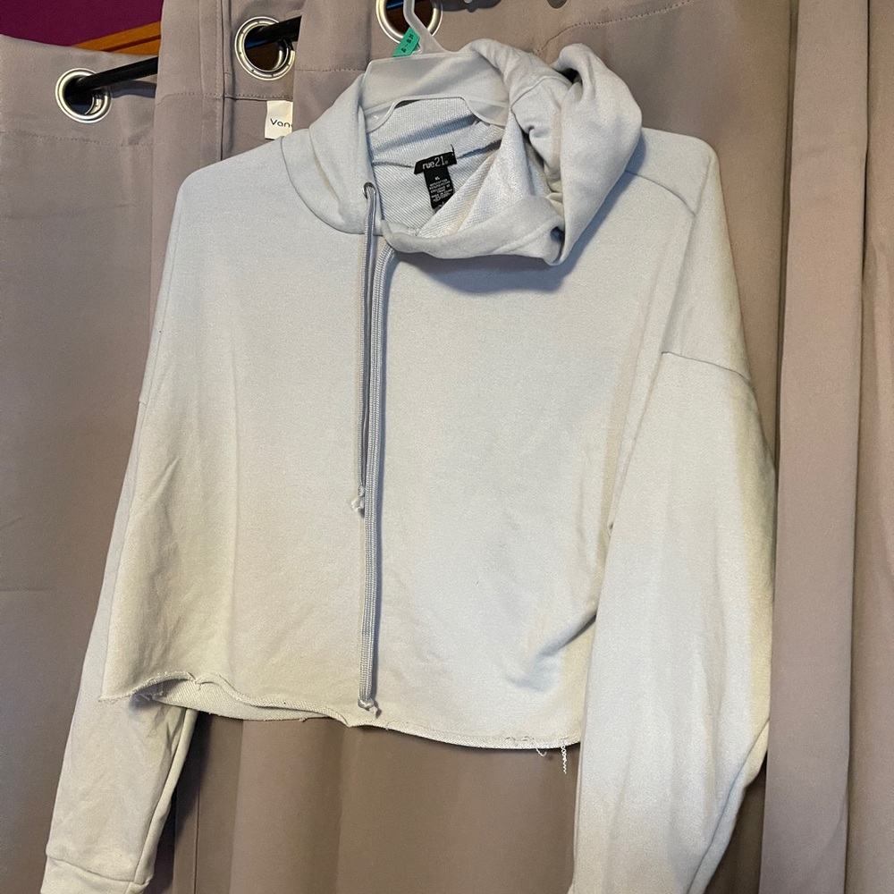 Rue21 cropped hooded sweater